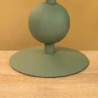 Подсвечник на 1 свечу текстурный "Болотный" с 3 сферами 10х10х25 см