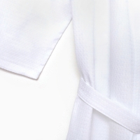 Халат вафельный мужской Экономь и Я рукав 3/4 цвет белый размер 58-60, 100% хлопок, 200 г/м2