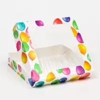 Коробка складная Happy Birthday, 20&times;20&times;4 см