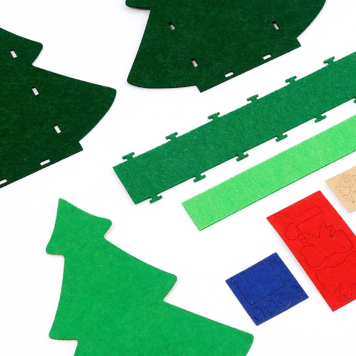 Набор для создания корзинки из фетра &laquo;Новогодняя ёлочка&raquo;