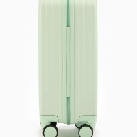 Чемодан 20", PС, 34*22*56, отд на молнии, код замок, 4 колеса, св. зеленый