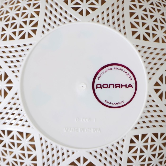 Ваза для хлеба и фруктов &laquo;Кубань. Сердце&raquo;, 18&times;4.5 см, белый, рисунок МИКС