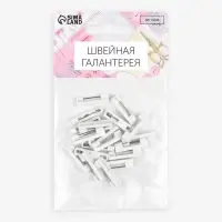 Основа для броши, 22 мм, 20 шт, цвет белый