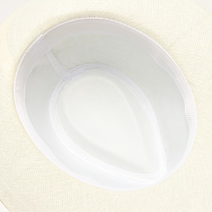 Шляпа мужская MINAKU, цвет белый, р-р 58