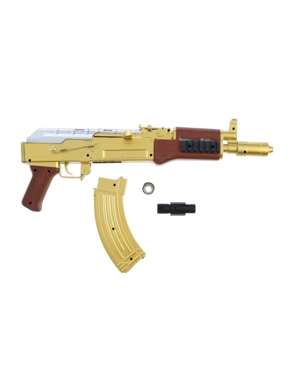 Автомат Автомат "АК-47 золотой" с лазером, 46 см