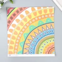 Бумага для скрапбукинга "Этнические узоры" плотность 180 гр 30,5х32 см