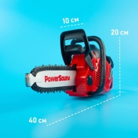 Инструмент &laquo;Бензопила&raquo;, звуковые эффекты, работает от батареек, цвет красный