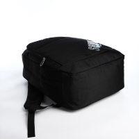 Рюкзак молодёжный из текстиля на молнии, 4 кармана, цвет чёрный/синий Рюкзак молодёжный из текстиля на молнии, 4 кармана, цвет чёрный/синий