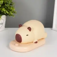 Ночник "Капибара на коврике" LED 3Вт 5V USB АКБ 9,3х15х13,2 см