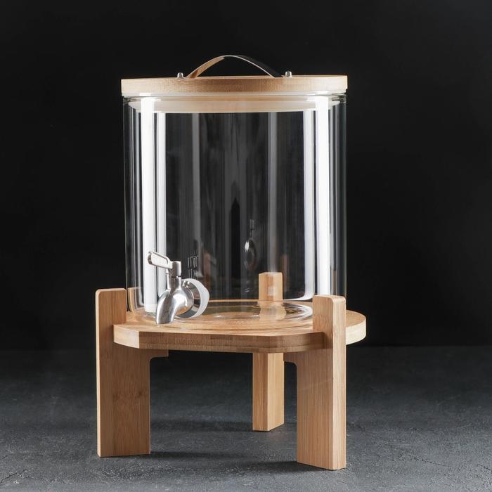 Диспенсер для напитков на подставке &laquo;Банка&raquo;, 5 л