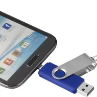 Флешка Double Twist 16 Гб синяя