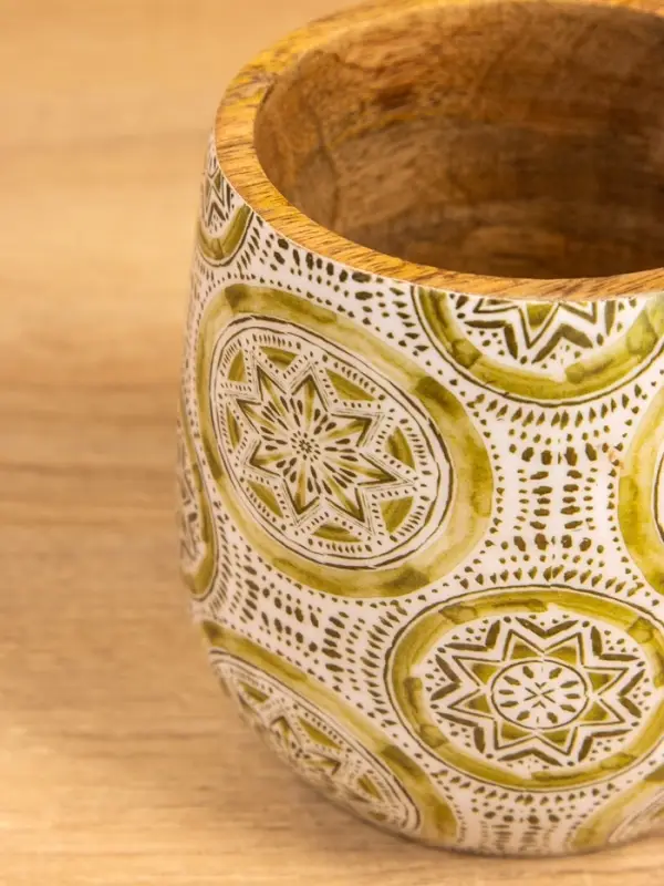 Стакан "Звёзды" 10х10х10 см, дерево