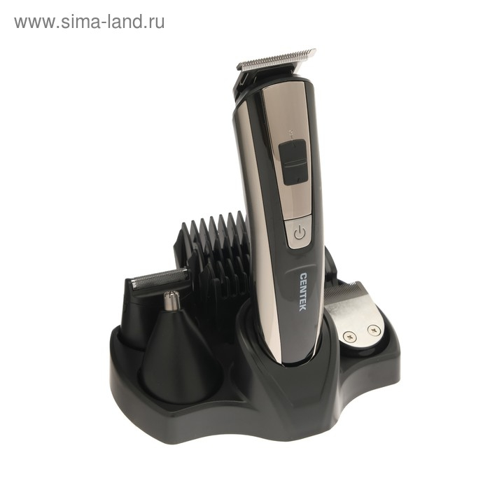 Машинка для стрижки Centek CT-2133, 3 Вт, 8 насадок, триммер, чёрная Машинка для стрижки Centek CT-2133, 3 Вт, 8 насадок, триммер, чёрная