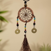 Брелок "Ловец снов" 4х15 см. коричневый