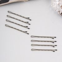 Невидимка для волос &laquo;Валери&raquo;, набор 60 шт., 4.5 см, золото