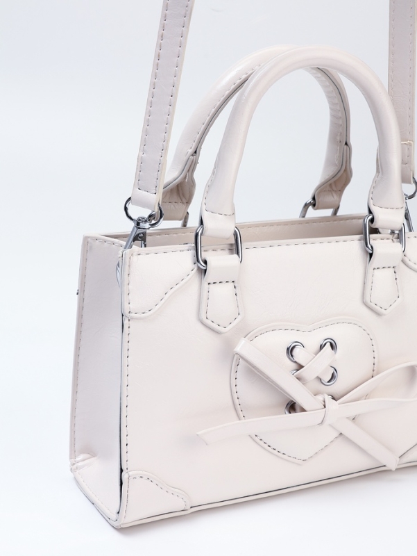 Сумка женская, 20*8*14, отд на молнии, длин ремень, белый