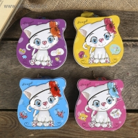 Копилка металл "Милый котёнок" МИКС 8,5х9х4,5 см