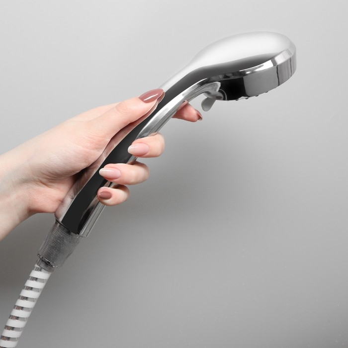 Душевая лейка Accoona A324, 3 режима, корпус пластик, цвет хром