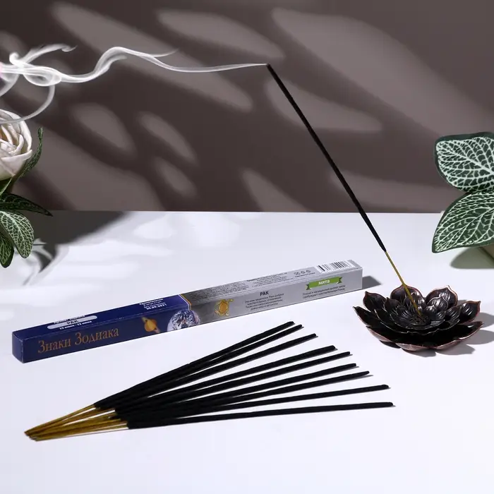 Благовония &laquo;Зодиак РАК &ndash; мята&raquo;, 8 палочек