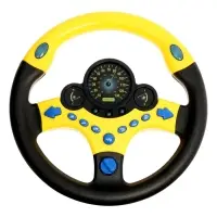 Руль музыкальный "Cупер водитель" с кронштейном, свет, звук