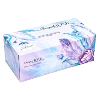 Салфетки бумажные в коробке Элара HOME "Цветочный танец", 200 шт.