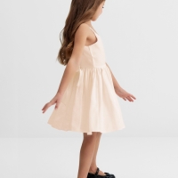 Платье для девочки, MINAKU :Party Dress, цвет молочный, рост 134 см