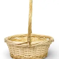 Набор корзин 3 шт, 36х36х14, 30х30х13, 23х23х7  лоза белый