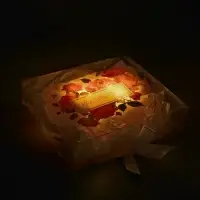 Подарочная коробка с тишью и гирляндой &laquo;Расцветай&raquo;, 20 х 18 х 5 см