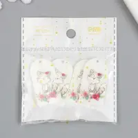 Декор для творчества акрил "Енотик в цветах" 0,2х2,1х3,9 см