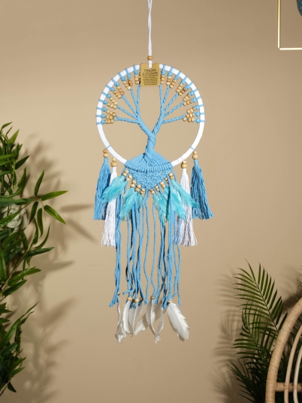 Ловец снов "Голубое дерево" 22х60 см.