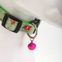 Ошейник "Цветочный вайб", 40 х 1,5 см, зелёный