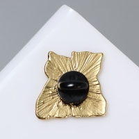 Значок &laquo;Котики&raquo;, цвет чёрно-белый в золоте