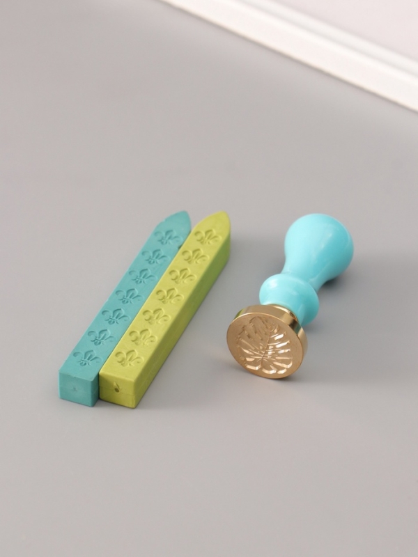 Сургучный набор Сургучный набор "Монстера" печать, ручка, сургуч 12,5х10х3,6 см