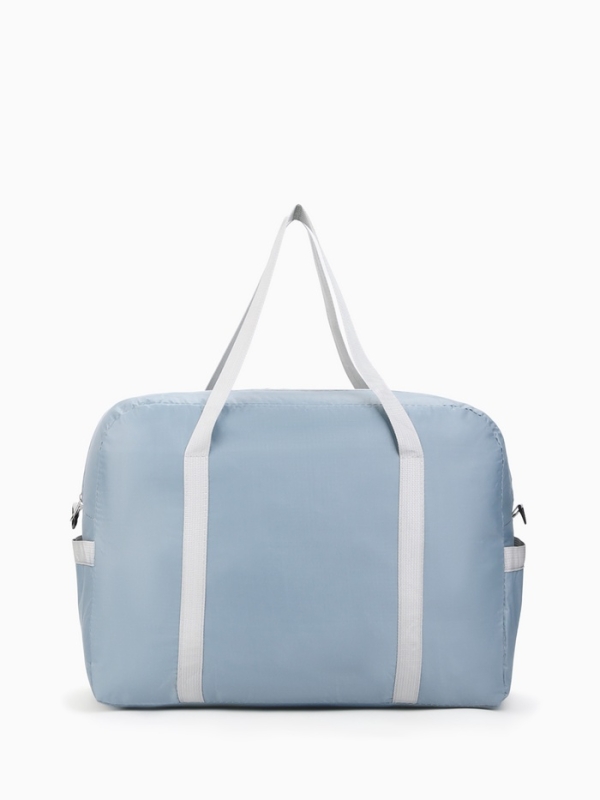 Сумка дорожная на молнии, серая