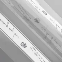 Пленка для цветов матовая, &laquo;Полоса с надписью&raquo;, 58&times;58 см