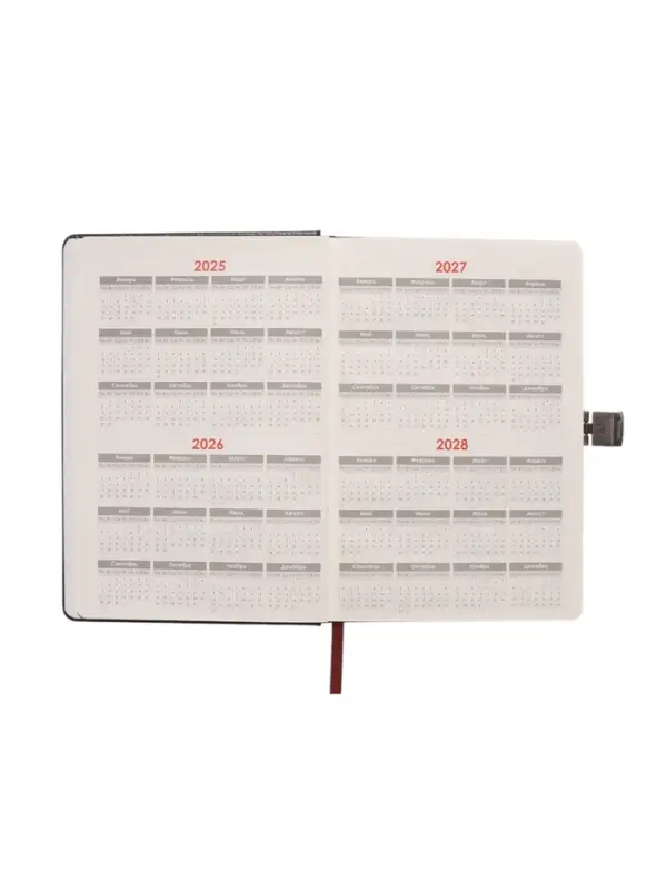 Ежедневник недатированный формат А5, с хлястиком, 80л, линия, пвх, Черный