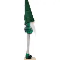 Фигура текстиль &laquo;Гном в зелёном&raquo; 42 см, 1 LED, от батареек AG13&times;3, свечение тёплое белое