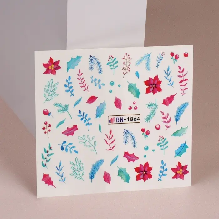 Слайдеры для ногтей &laquo;Веточки&raquo;, разноцветные