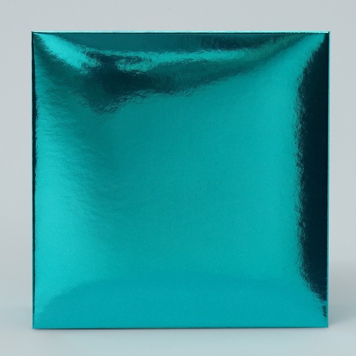 Коробка для конфет, кондитерская упаковка, 4 ячейки, &laquo;Голубая&raquo;, 10.5 х 10.5 х 3.5 см