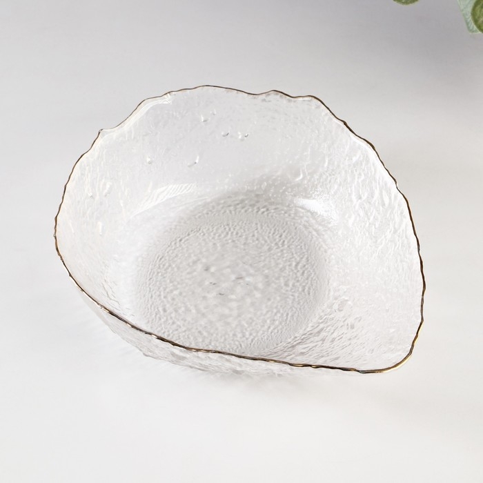 Салатник стеклянный фигурный &laquo;Ракушка&raquo;, 930 мл, 23,5&times;17,5&times;7 см