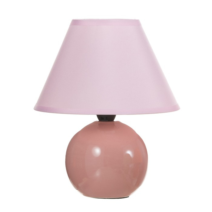 Лампа настольная "Яблочко", 25 см, 220V, розовая RISALUX