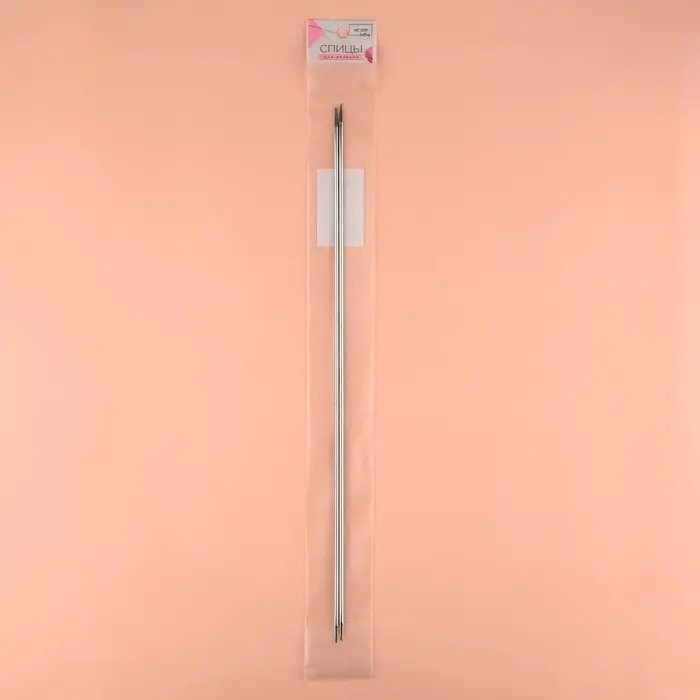 Спицы для вязания, прямые, d=3 мм, 35 см, 2 шт.