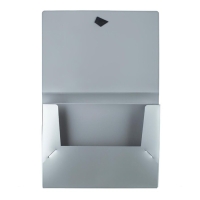 Папка на резинке А4, 800 мкм, Calligrata TOP "Mistral", корешок 40 мм, до 300 листов, серебристая