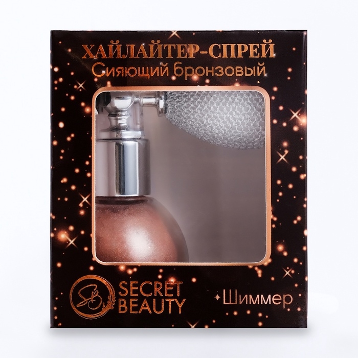Сияющий глиттер спрей, бронза