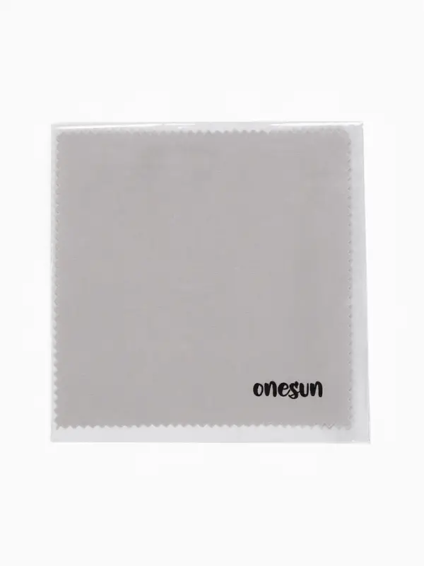 Салфетка для очков OneSun, 13*13см, цвет серый
