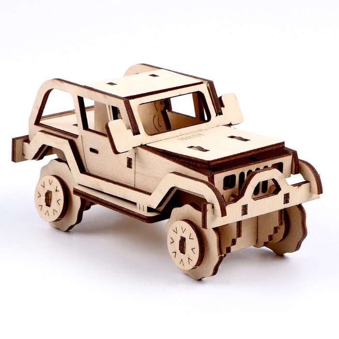 Конструктор из дерева &laquo;Джип&raquo;, 12х6х6,5