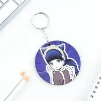 Брелок для ключей деревянный аниме &laquo;Девушка синяя&raquo; 5.8&times;5.8 см
