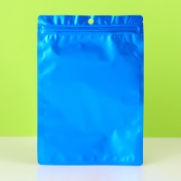 Пакет Зип-лок с окном, с еврослотом, синий, 13.5 х 19.5 см набор 20шт  10460419