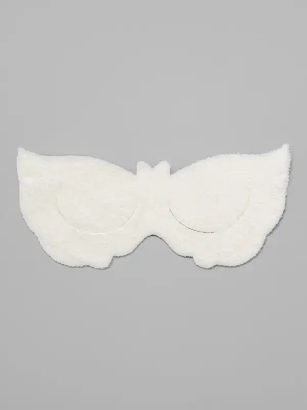 Маска для области вокруг глаз, с резинкой, 19.5&times;9.5 см, белая