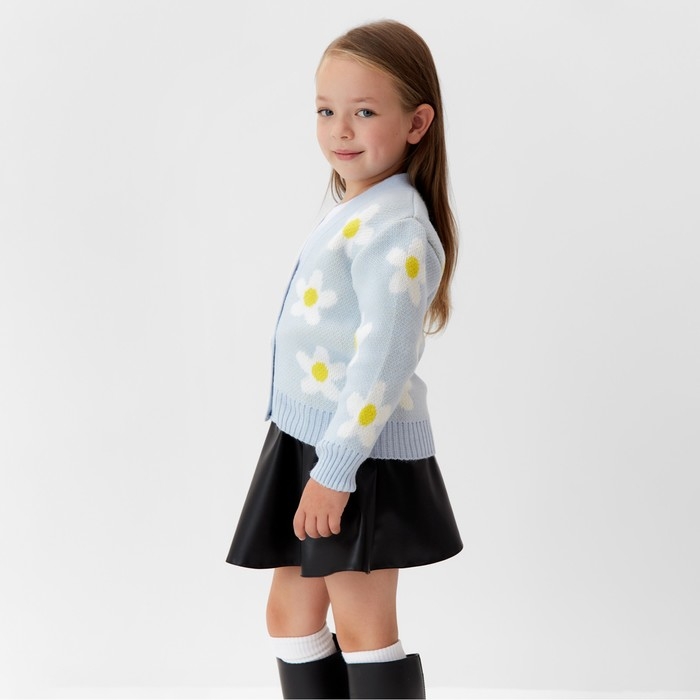 Кардиган детский KAFTAN Ромашки, р. 36 (134-140 см) Кардиган детский KAFTAN Ромашки, р. 36 (134-140 см)